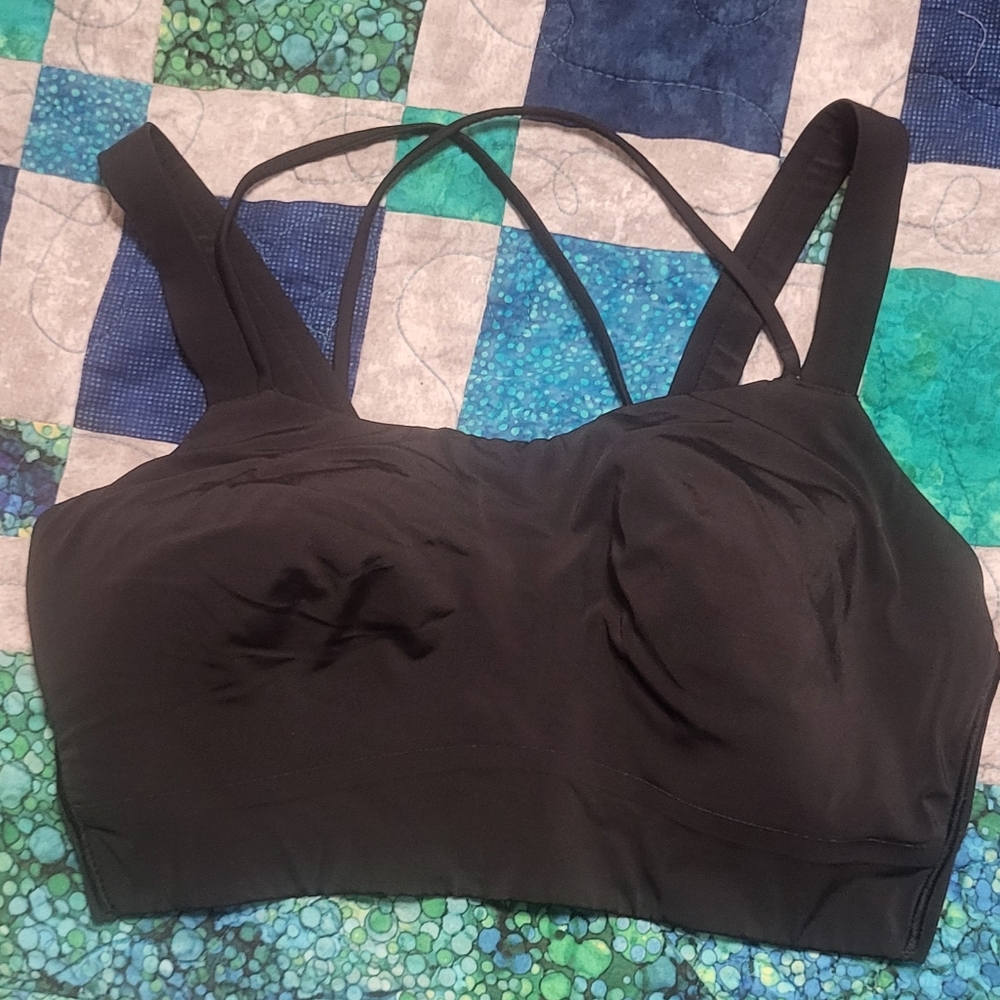 Lululemon Athletica Black Strappy Sports Bra